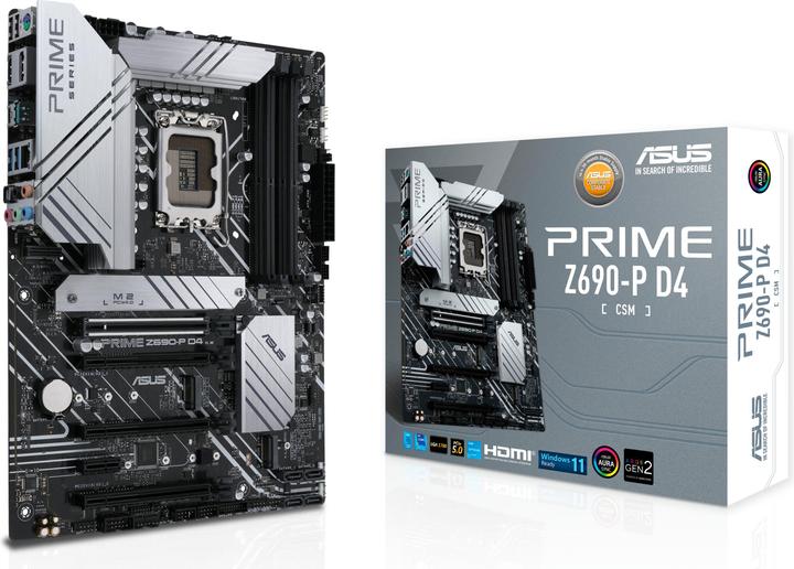 Productafbeelding ASUS Prime Z690-P D4-CSM (LGA 1700, Intel Z690H, ATX)