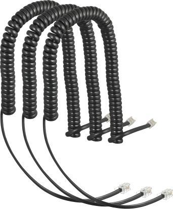 Productafbeelding Auerswald Spiraalkabelset van 3 COMfortel handsets