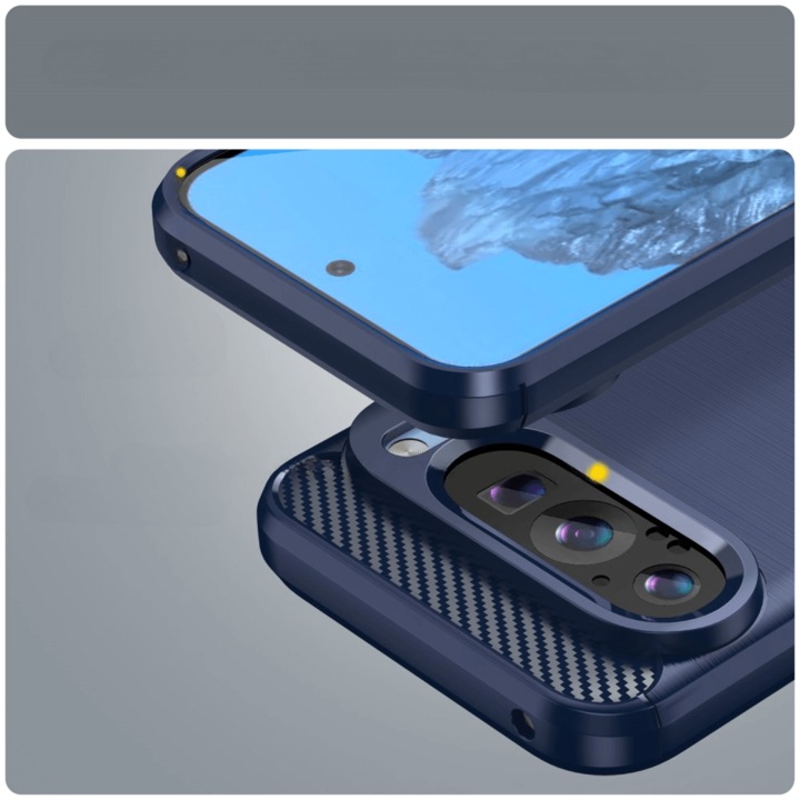 Produktbild Cover-Discount Google Pixel 9 / 9 Pro - Metall Carbon Look Hülle (Google Pixel 9 Pro Fold, Google Pixel 9)