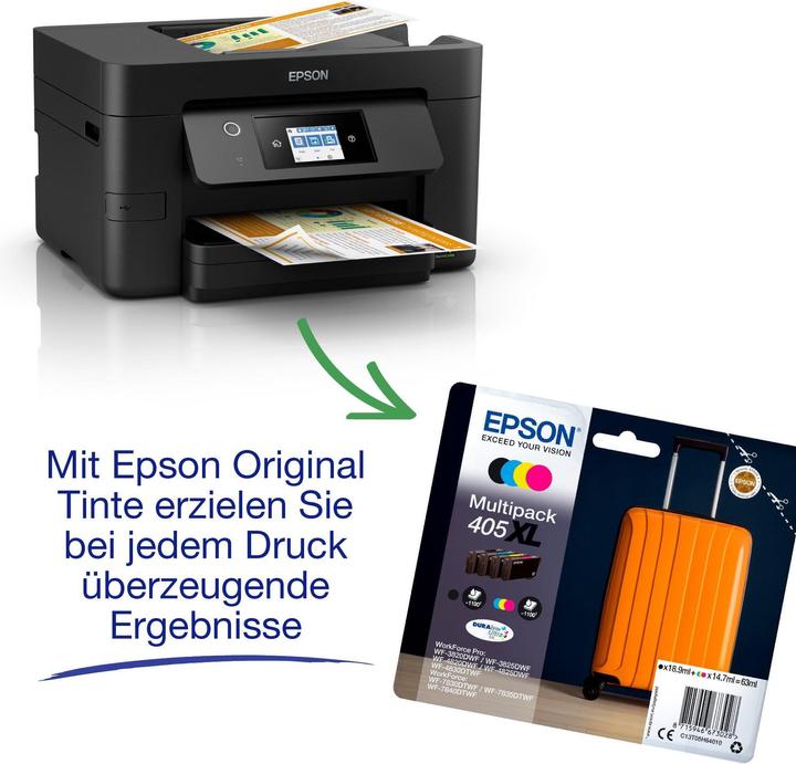 Productafbeelding Epson WorkForce Pro WF-3825DWF - Multifunctionele printer - 215,9 x 355,6 mm (Origineel) (Inktpatroon, Kleur)