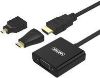 Image du produit Unitek Y-6355 Adaptateur de câble vidéo HDMI VGA (VGA, HDMI, 17.70 cm)