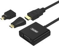 Actual product image Unitek Y-6355 Video Cable Adapter HDMI VGA (VGA, HDMI, 17.70 cm)