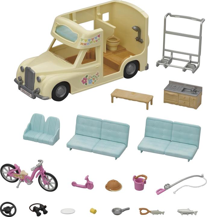 Actual product image Sylvanian Families family campervan