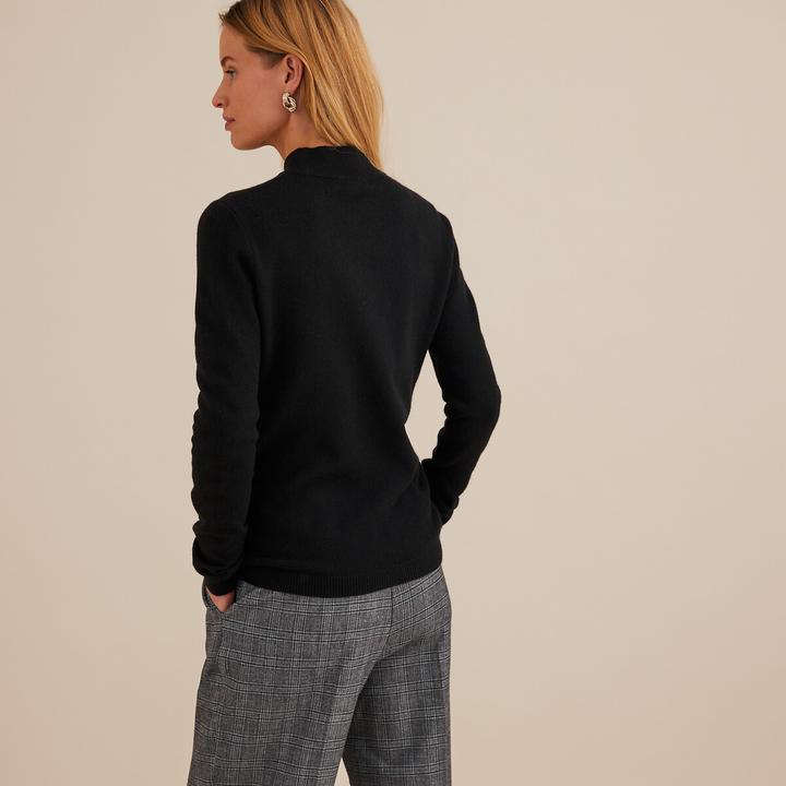 Actual product image Anne Weyburn Stand-up collar jumper (48)