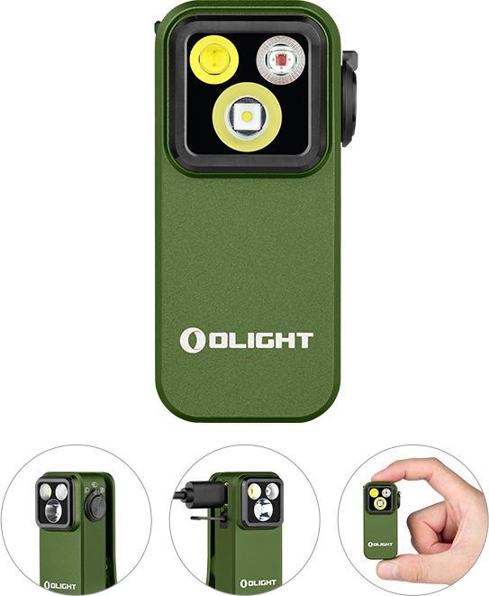 Actual product image Olight 12974 Oclip Pro green Mobile small light LED green