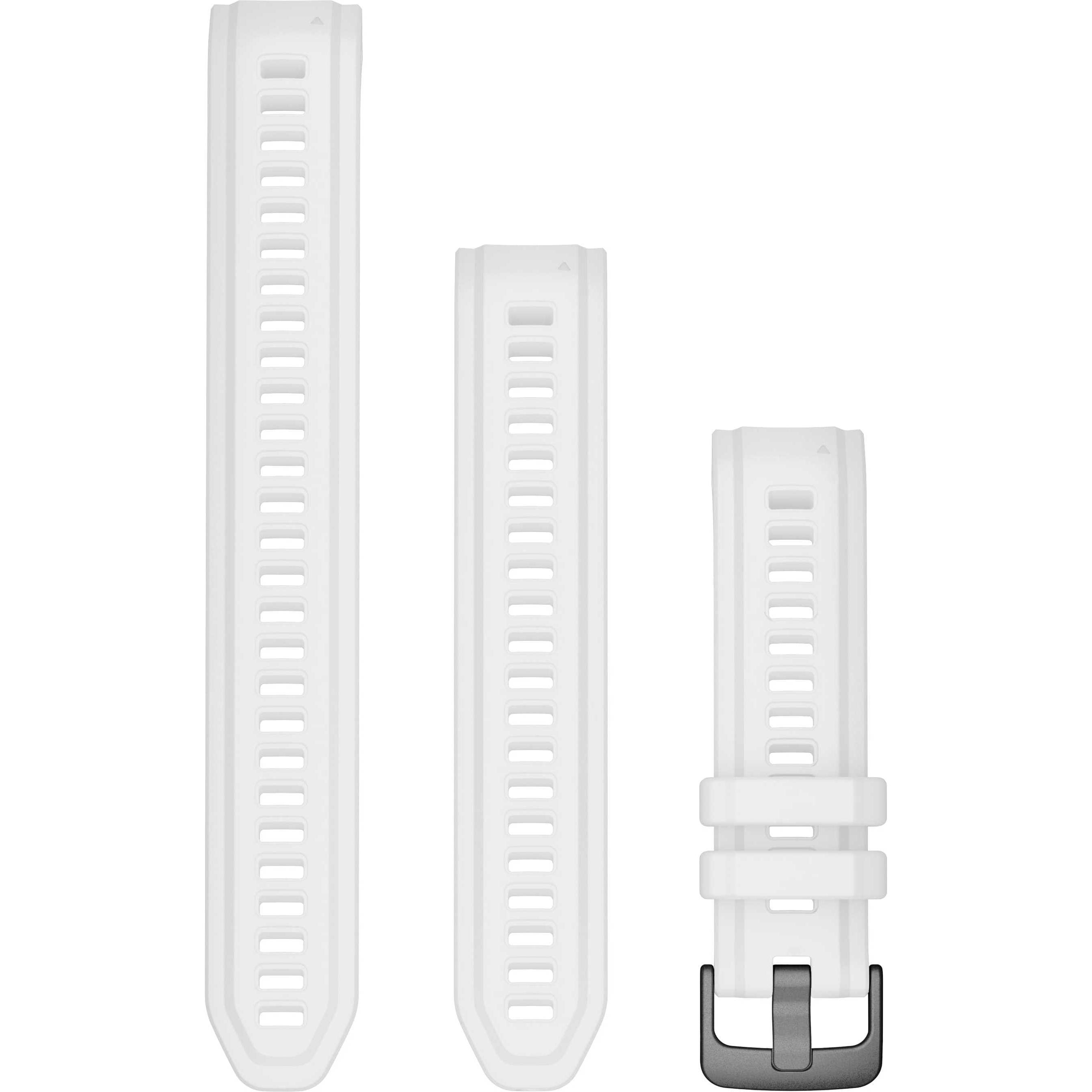 Garmin Instinct 2S Ersatzarmband (20 mm, Silikon, Edelstahl, Instinct 2S, Instinct 2S Solar), Uhrenarmband, Weiss