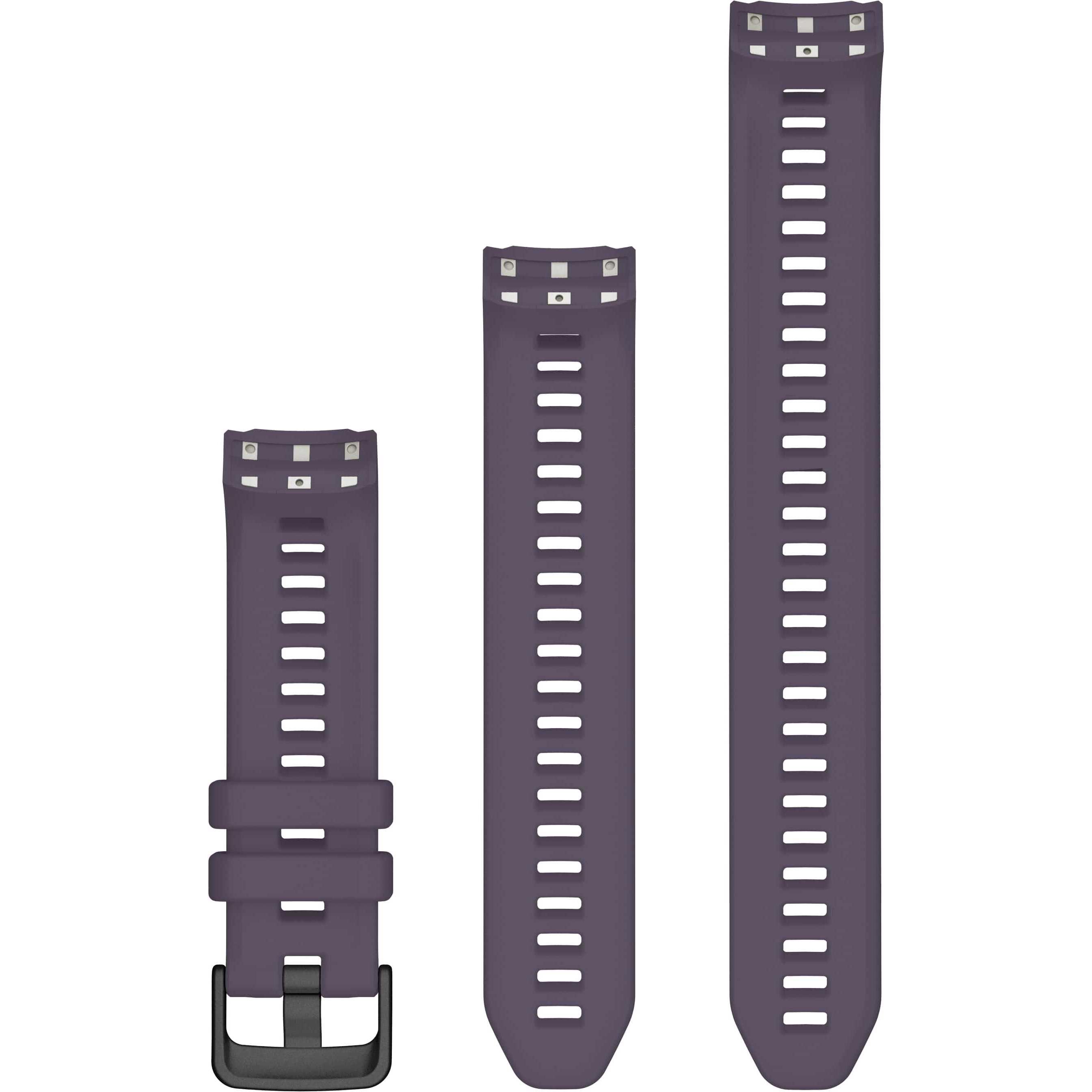 Garmin Instinct 2S Ersatzarmband (20 mm, Silikon, Edelstahl, Instinct 2S, Instinct 2S Solar), Uhrenarmband, Violett