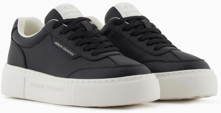 Image du produit Armani Exchange Sneakers basses à semelle compensée, détails logo (35)