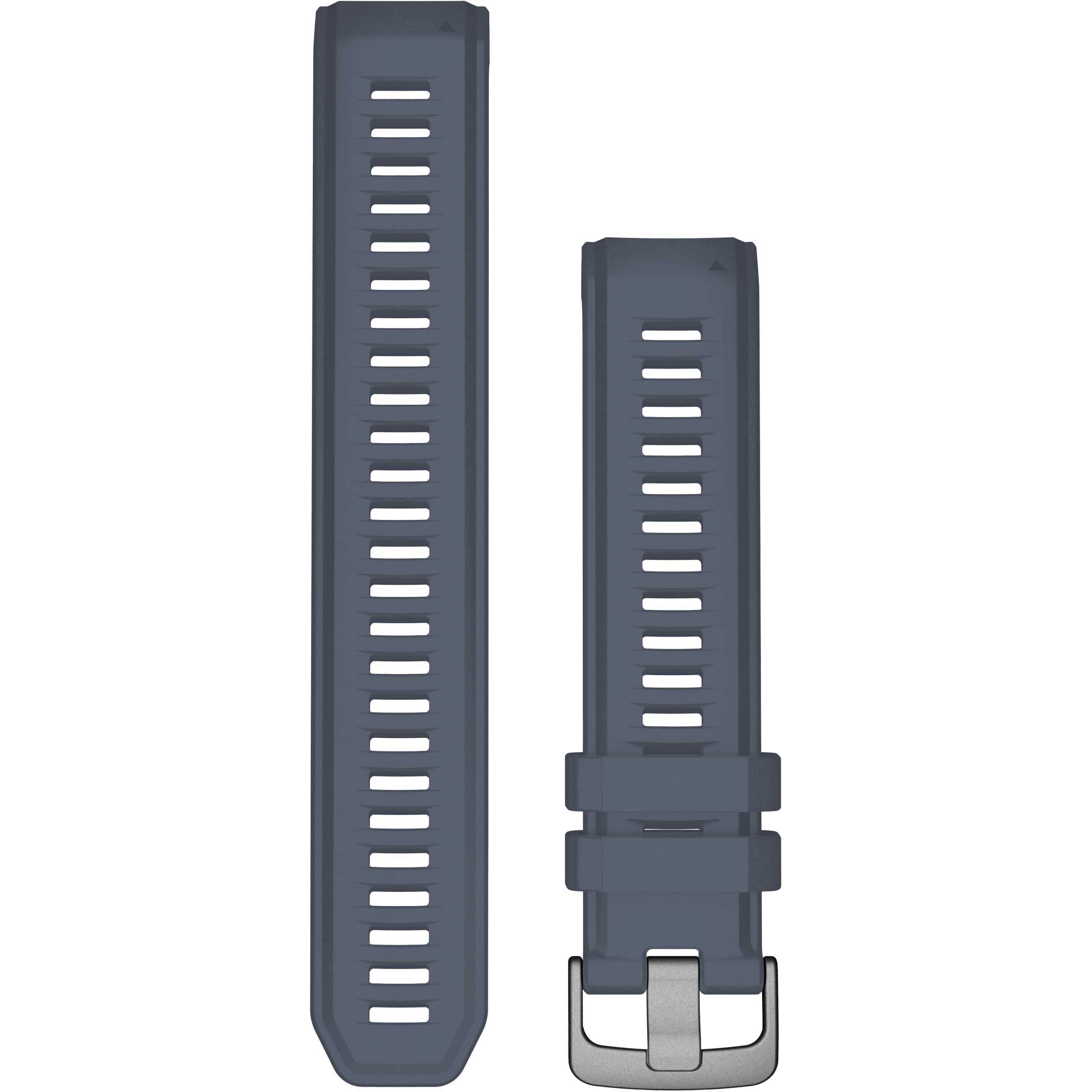 Garmin Instinct 2 Surf Ersatzarmband (22 mm, Silikon, Edelstahl, Instinct 2, Instinct 2 Solar), Uhrenarmband, Grau