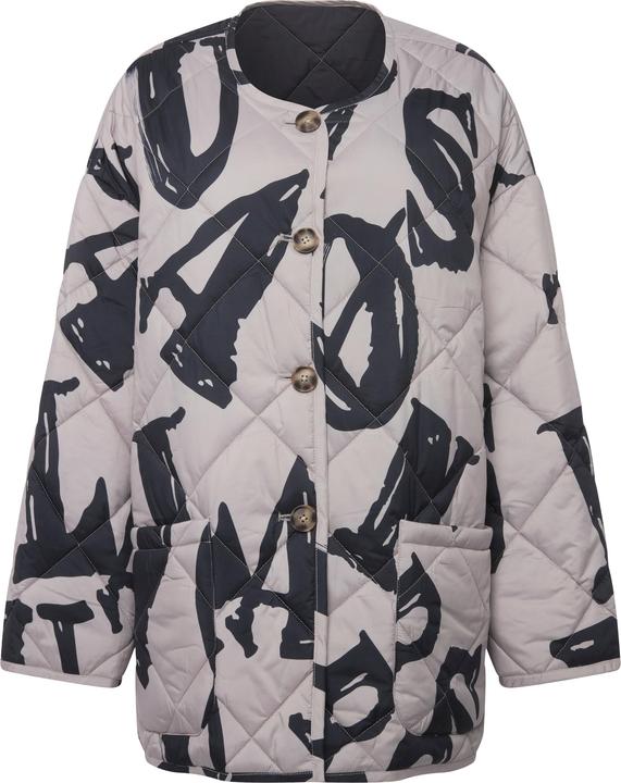 Actual product image Laurasøn Reversible Letter Print Quilted Jacket (M)