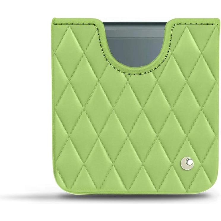 Noreve Lederschutzhülle Samsung Galaxy Z Flip3 (Samsung Galaxy Z Flip3), Smartphone Hülle, Grün