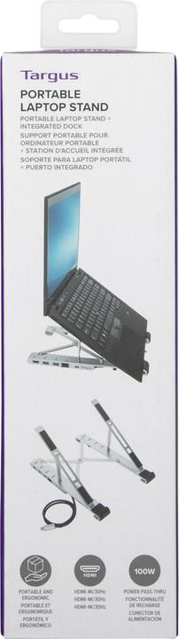 Produktbild Targus Tragbarer Ständer Mit Integriertem Dock (Usb-C) (USB-C, 4 Ports)