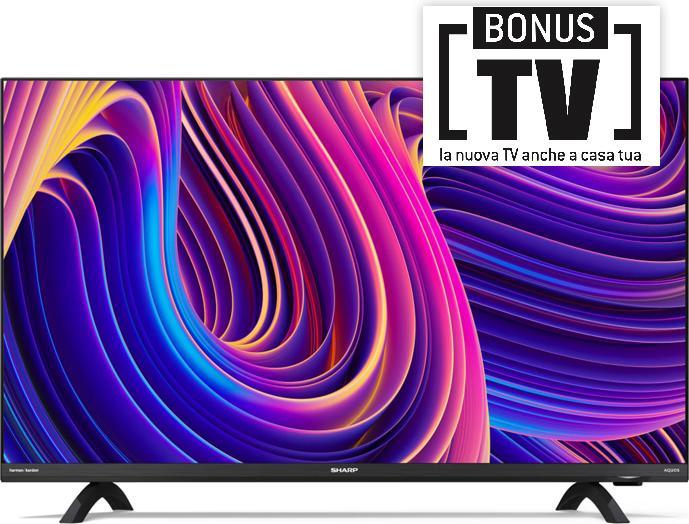 Produktbild Sharp TV 32" Italia HD Smart Wifi HDMI Dvbt2 Dvbs2 Android Frameless (32", LED, HD ready, 2021)