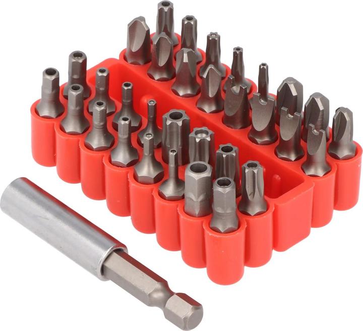 Immagine prodotto FixPoint Set di bit universale da 33 pezzi per tutte le viti comuni (Esagono incassato TX)