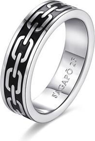 Image du produit Sagapo S'AgapÃµ - Bague en acier massif pour homme Ripple SRP37 - Circuit : 59 mm (59)