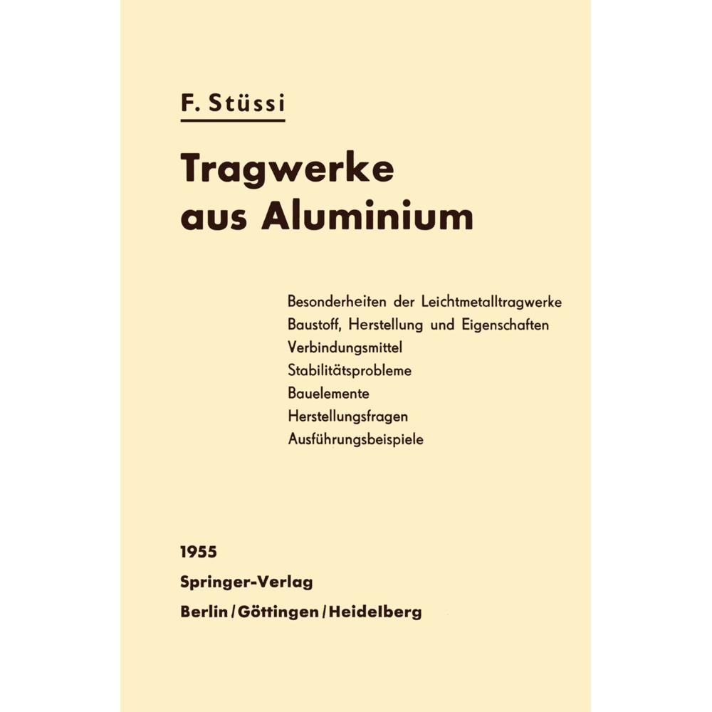 Tragwerke aus Aluminium, Fachbücher