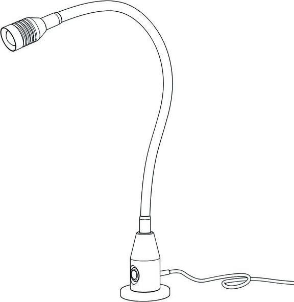 Actual product image Bauer & Böcker LED lamp PUNKTSTRAHLER with dimmer (200 lm)