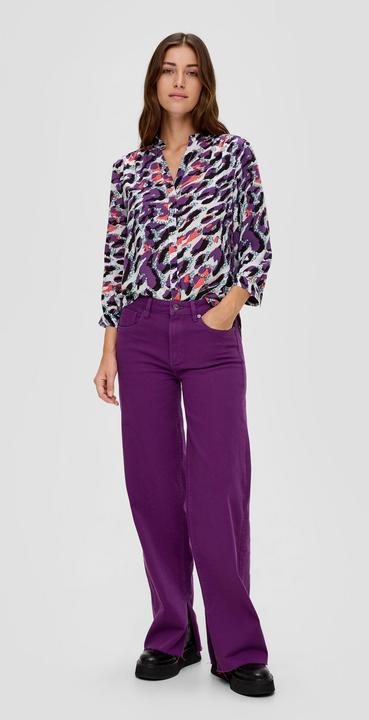 Actual product image s.Oliver Bluse Viskosebluse mit Tunika-Ausschnitt (38)