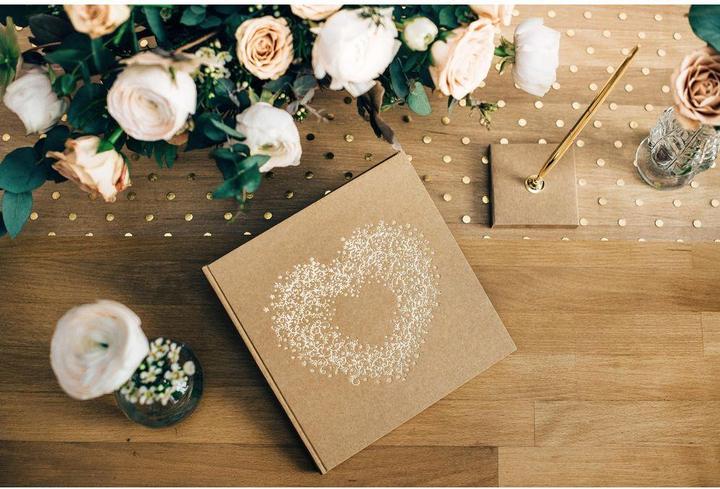 Actual product image Partydeco Guestbook heart (20.5 x 20.5 cm)