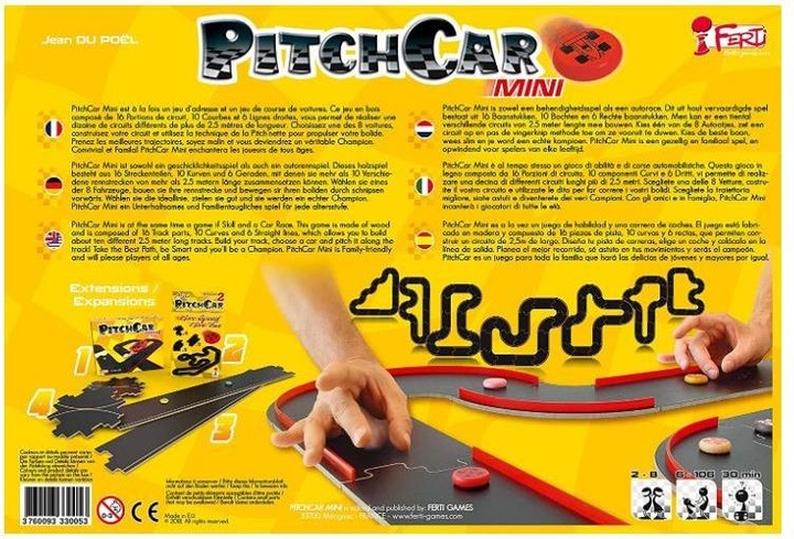 Productafbeelding FG010 - PitchCar Mini, bordspel, voor 2-8 spelers, vanaf 6 jaar (Frans)