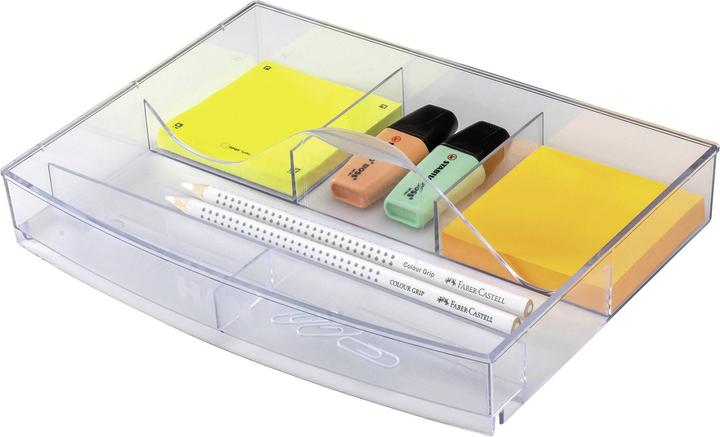 Produktbild Han Schubladeneinsatz mit 6 Fächern und Griff, transparent-glasklar