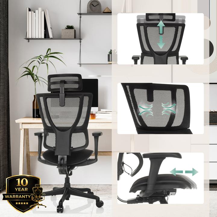 Produktbild Hjh Office Ergohuman Slim Eco F Gen2 (49 - 59 cm)