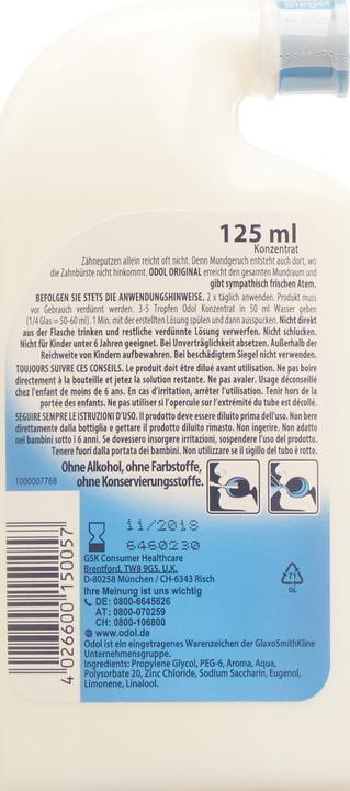 Actual product image Odol Mouthwash Oriinal (125 ml, Mouthwash)