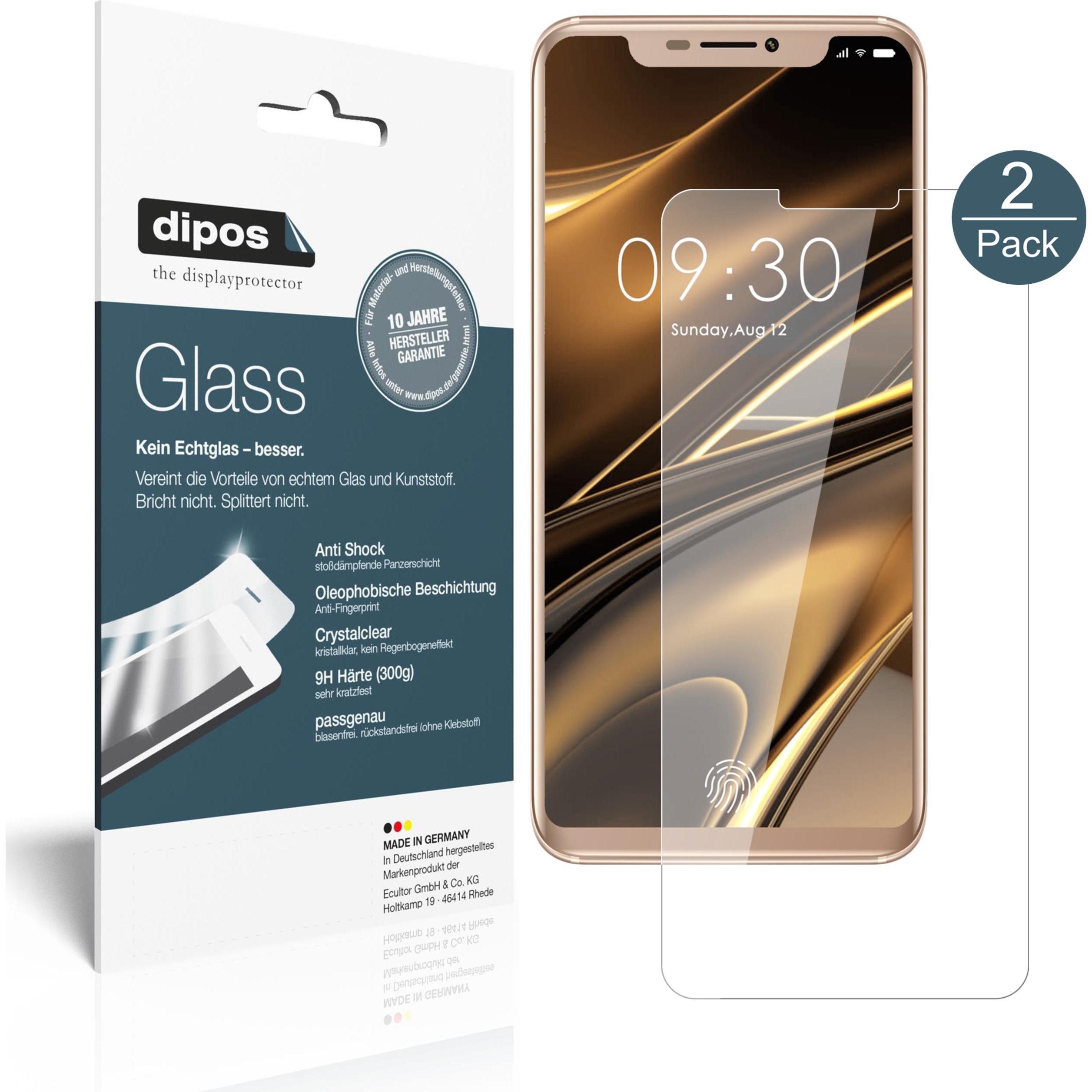 Dipos Displayschutz Anti-Shock (1 Stück, Doogee V), Smartphone Schutzfolie, Transparent