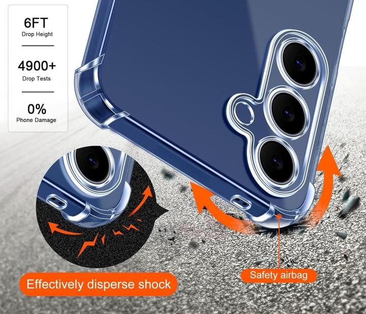 Produktbild Screenguard Crystal Soft Airbag Bumper Hülle (Samsung Galaxy S25 FE)