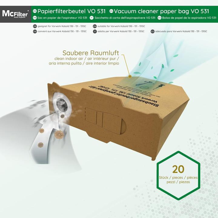 Produktbild Mc Filter Staubbeutel (20x)