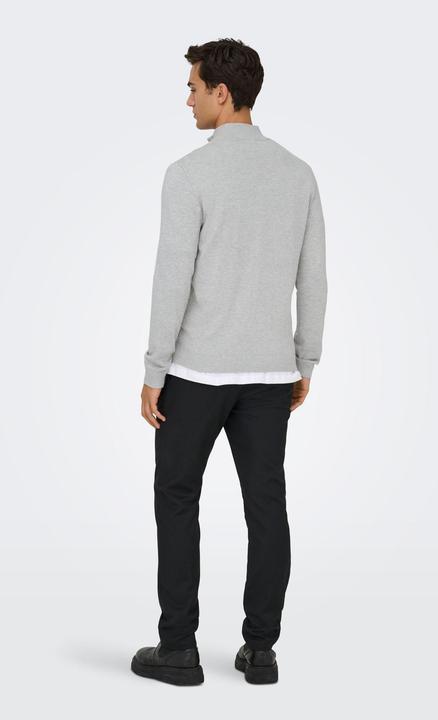 Produktbild Only & Sons Onsloui Reg 12 Mel Half Zip Knit Noos (XXL)