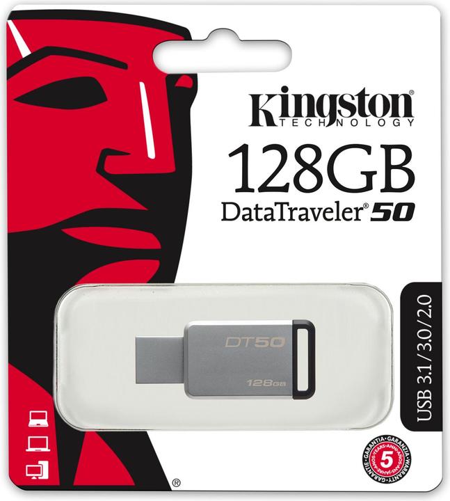 Produktbild Kingston DataTraveler 50 (128 GB, USB-A, USB 3.1)