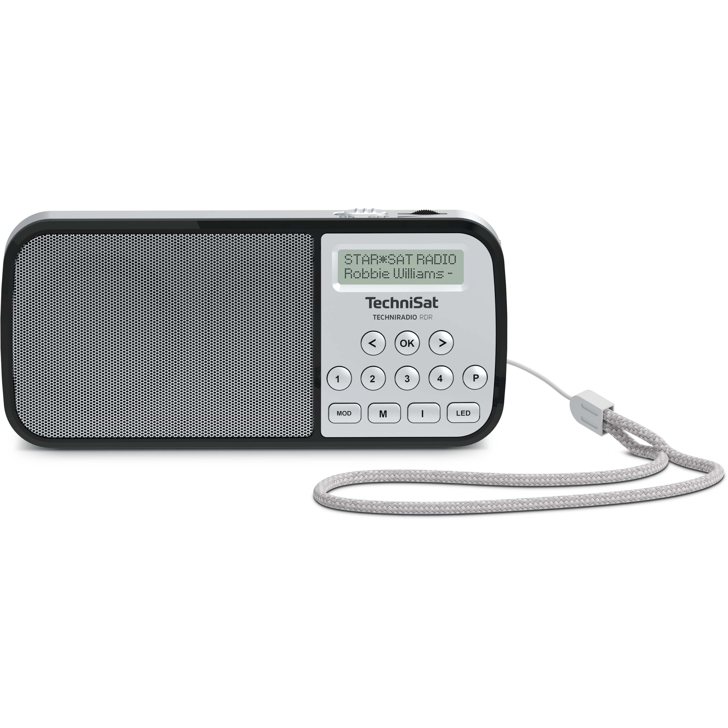 TechniSat Techniradio RDR (DAB+), Radio, Silber, Schwarz