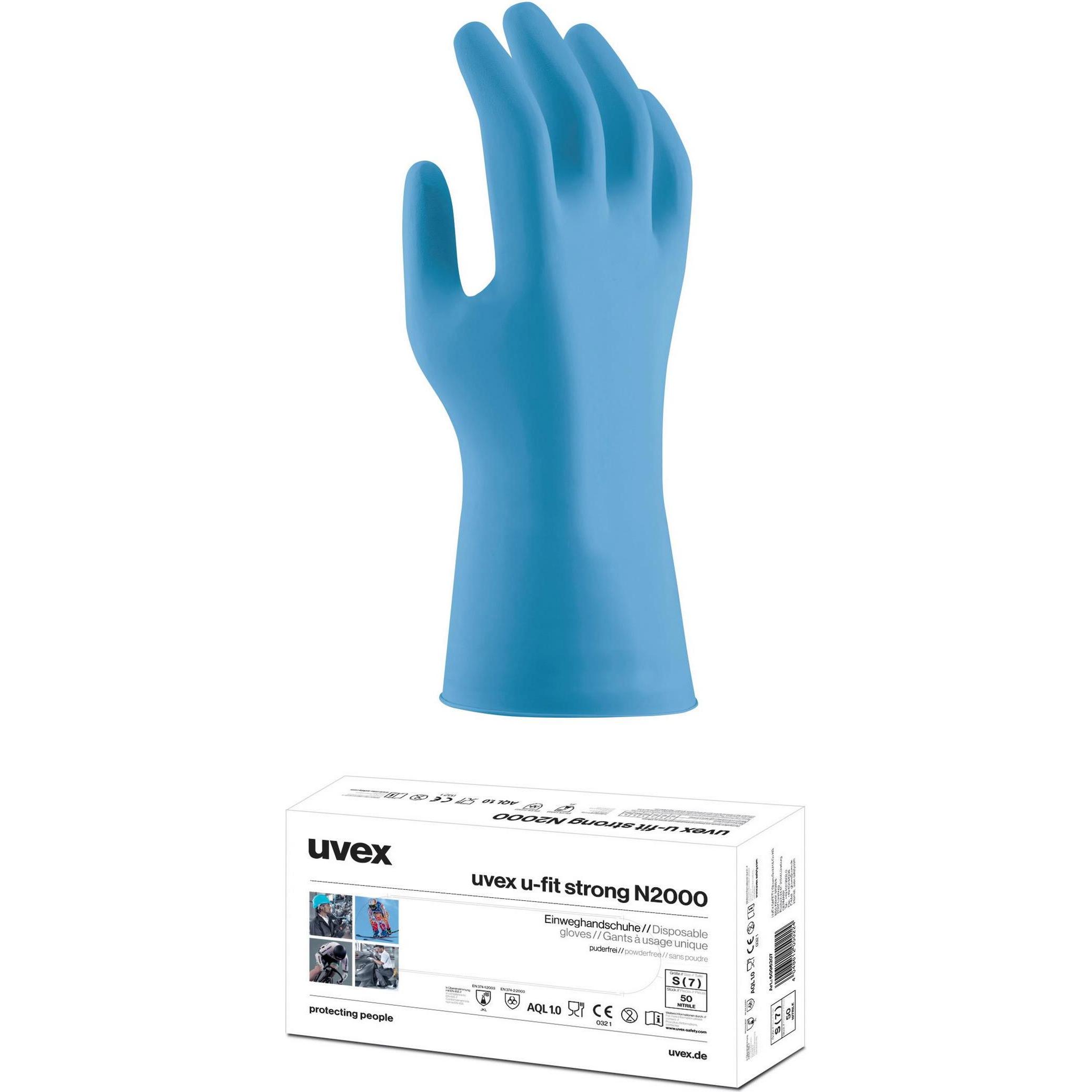 Thumbnail - Uvex Safety, Schutzhandschuhe, Einweg-Nitril-Handschuh (S)