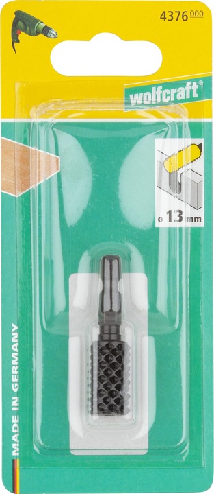 Produktbild wolfcraft 1 Rotary Rasp Cylind For Wood Hex Shank (48 mm)