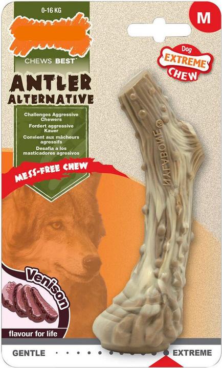 Produktbild Nylabone Extreme Chew Antler Bone Hertsmaak - Medium Tot 16 Kg (Kauspielzeug Hund)