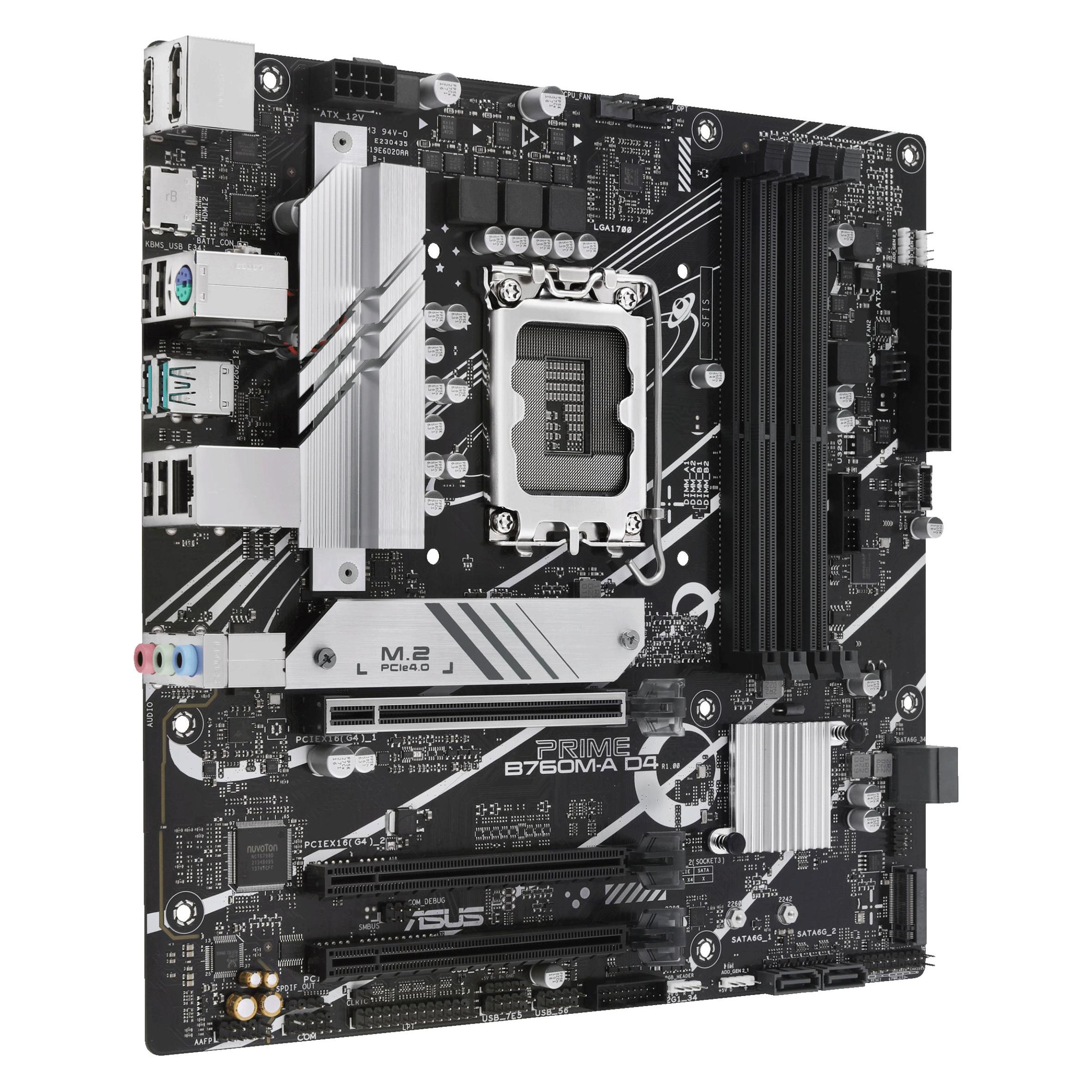 ASUS PRIME B760M-A D4-CSM (LGA 1700, Intel B760, mATX), Mainboard
