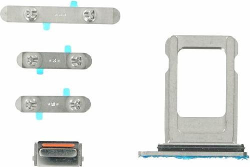 Produktbild OEM Button Set für iPhone 12 Pro Max silber (Apple iPhone 12 Pro Max)