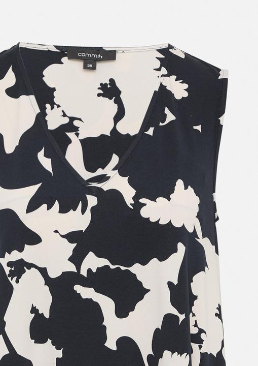 Produktbild Comma Kleid Kurzes Kleid in A-Shape mit V-Ausschnitt (36)