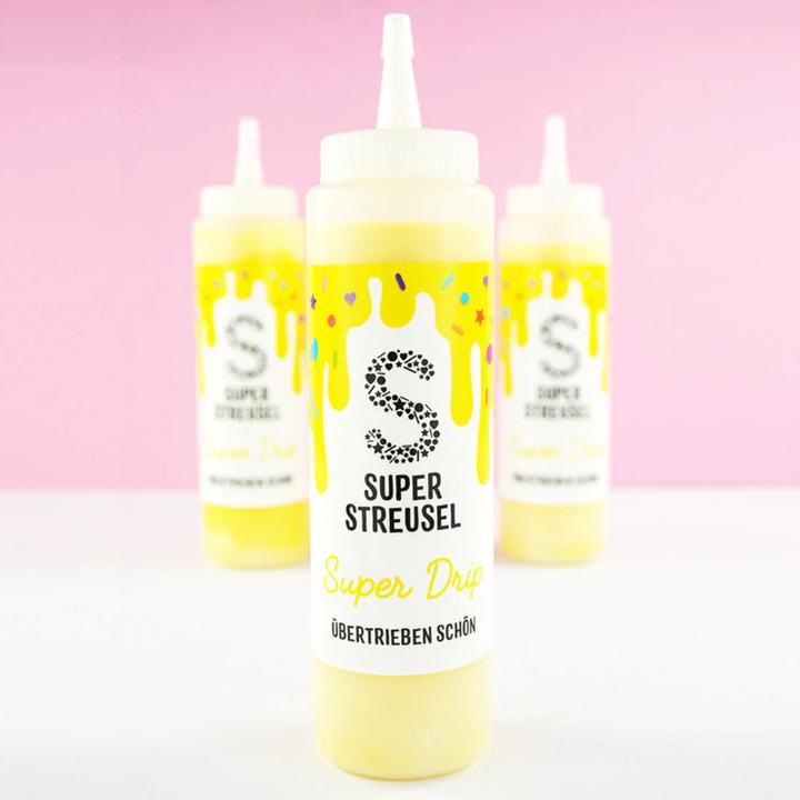 Actual product image Super Streusel Drip Cake Glasur Gelb