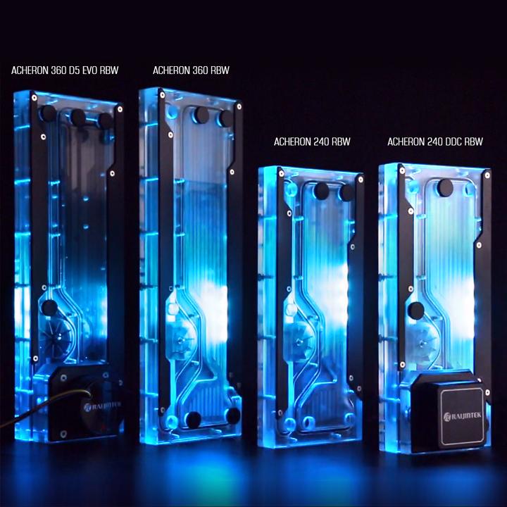 Actual product image Raijintek ACHERON 360 RBW Distro Plate - Acrylic, D-RGB