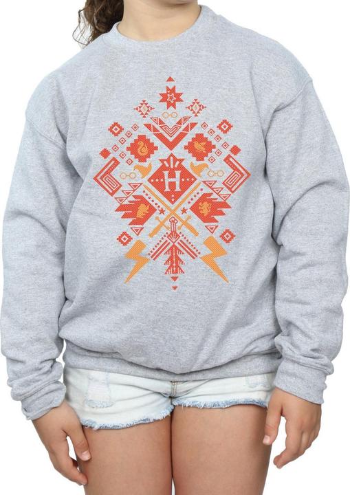 Produktbild Christmas Fair Isle Sweatshirt Mädchen (128)