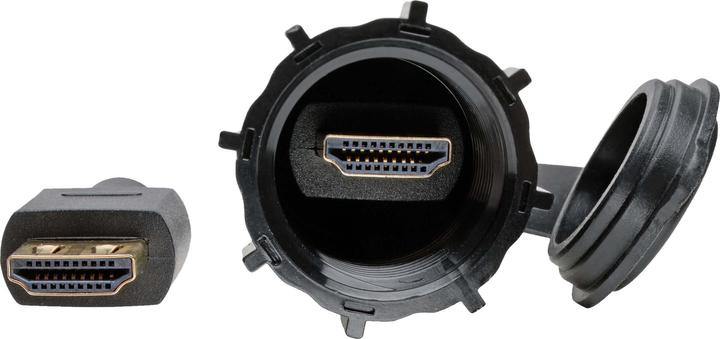 Produktbild Eaton High-Speed HDMI Cable M/M - 4K 60Hz HDR Industrial IP68 Hooded Connector Black 12ft. (3.66 m)