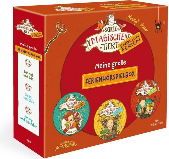Die Schule der magischen Tiere Meine grosse Ferienhörspielbox (Jan-David Rönfeldt, Diverse, Lenny Trampert, Achim Buch, Stefan Brönneke, Martin Lohmann, Margit Auer, Flemming Stein, Josephine Martz, Deutsch)