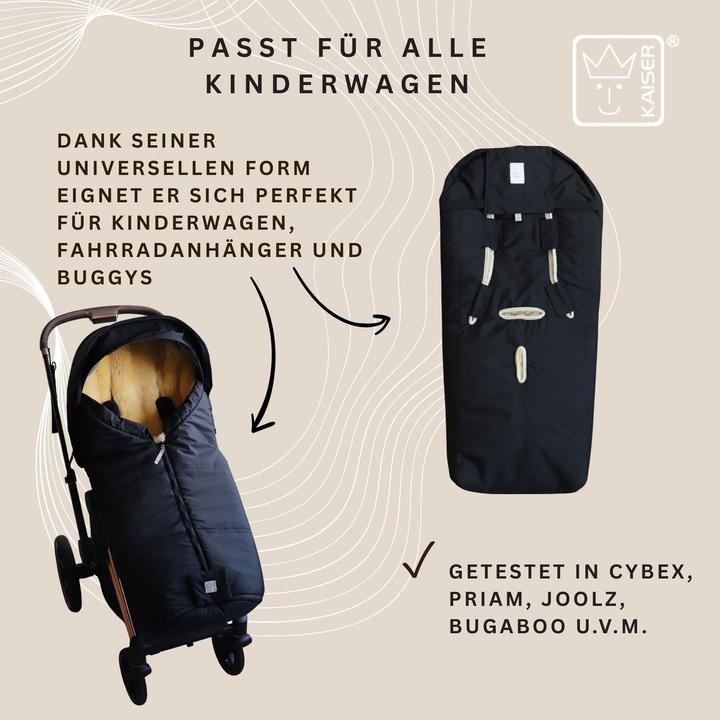 Image du produit Kaiser Baby Kaiser Lammfell Fusssack Iglu 2.0, black