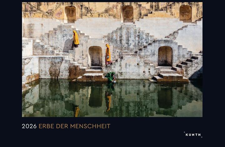 Erbe der Menschheit - Wandkalender 2026 (60 x 45 cm, Copertina rigida, Tedesco)