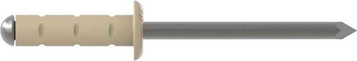 Actual product image Gesipa 216720504 Polygrip elfenbeinfarbener Blindniet 4,0 x 13 Aluminium/RVS 500 Stück