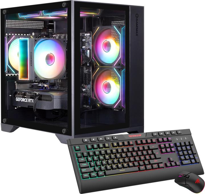 Hyrican GAMEMAX Infinity Mini BK 7760 Ryzen 5 9600X 32GB DDR5 1TB SSD RTX 5060 (AMD Ryzen 5 9600X, 32 GB, 1000 GB, GeForce RTX 5060)