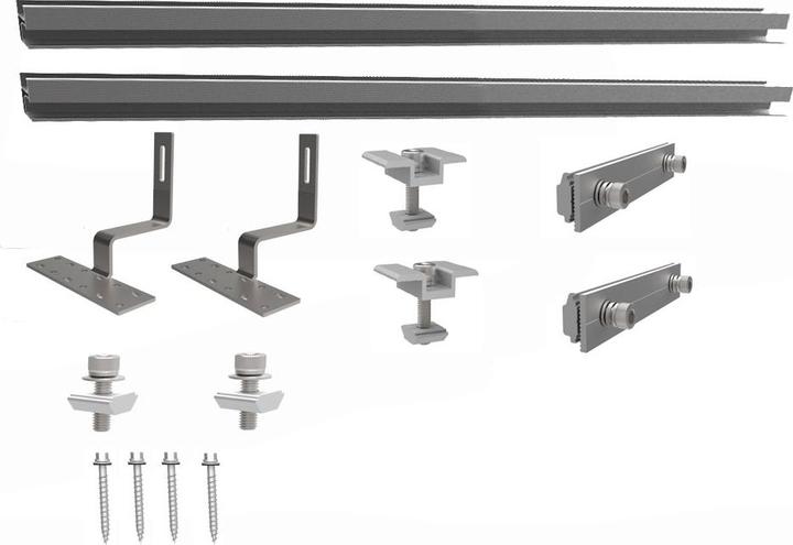 Produktbild Autosolar Befestigungsset für Dachziegel Solarpanels (Solaranlage Montagematerial)