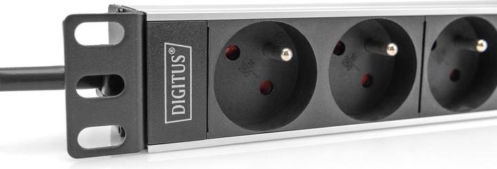 Image du produit Digitus Multiprise 10" avec profilé aluminium, 4 prises CEE 7/5 (4x, PECO 7/5, 2 m)